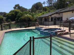 RSF, Ca. The pool before, all concrete decking removed including trex wood deck