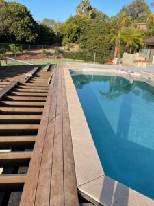New plaster and IPE wood decking from Brazil